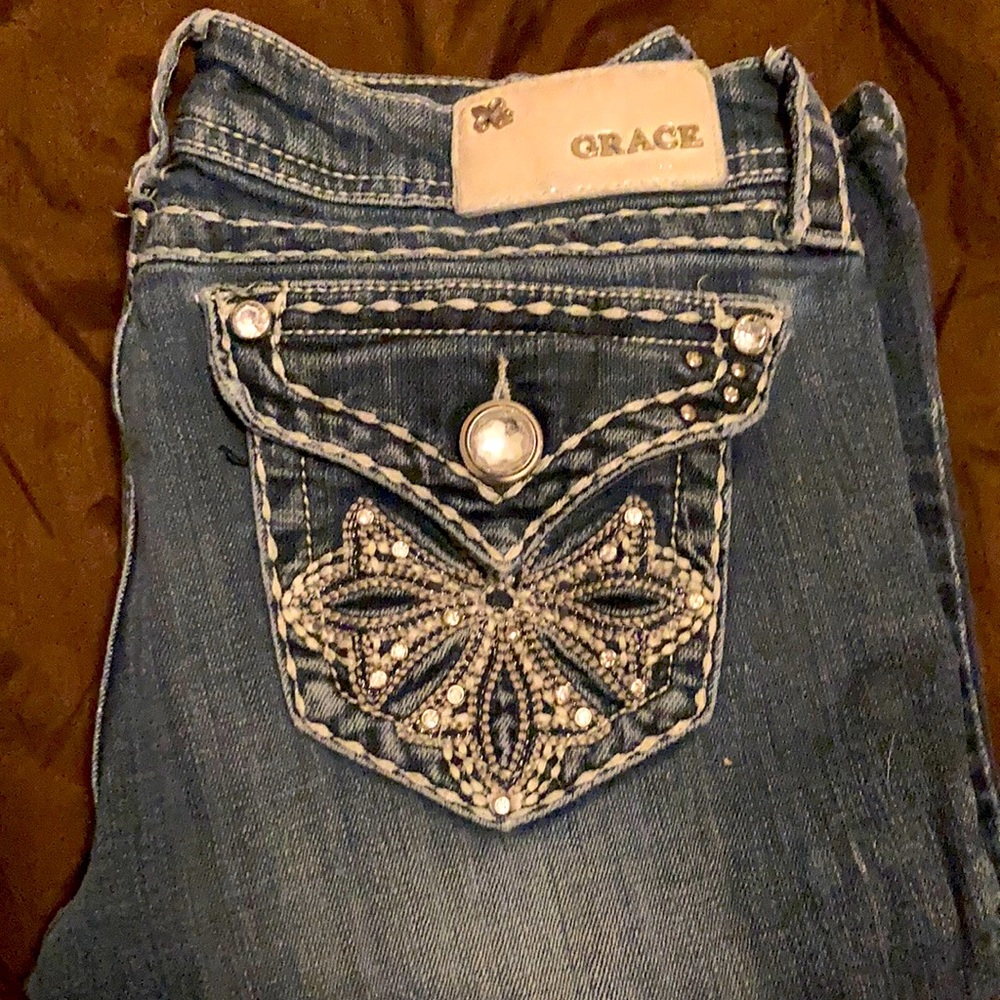 Bling butt jeans